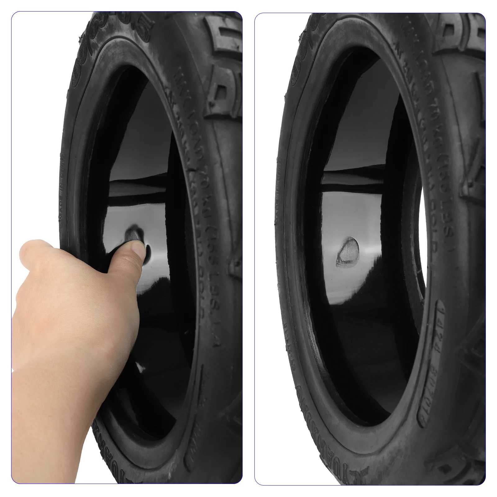 საბურავი - [85/65-6.5], 10x3, Ø240x85mm - Yuanxing with Gel [084]