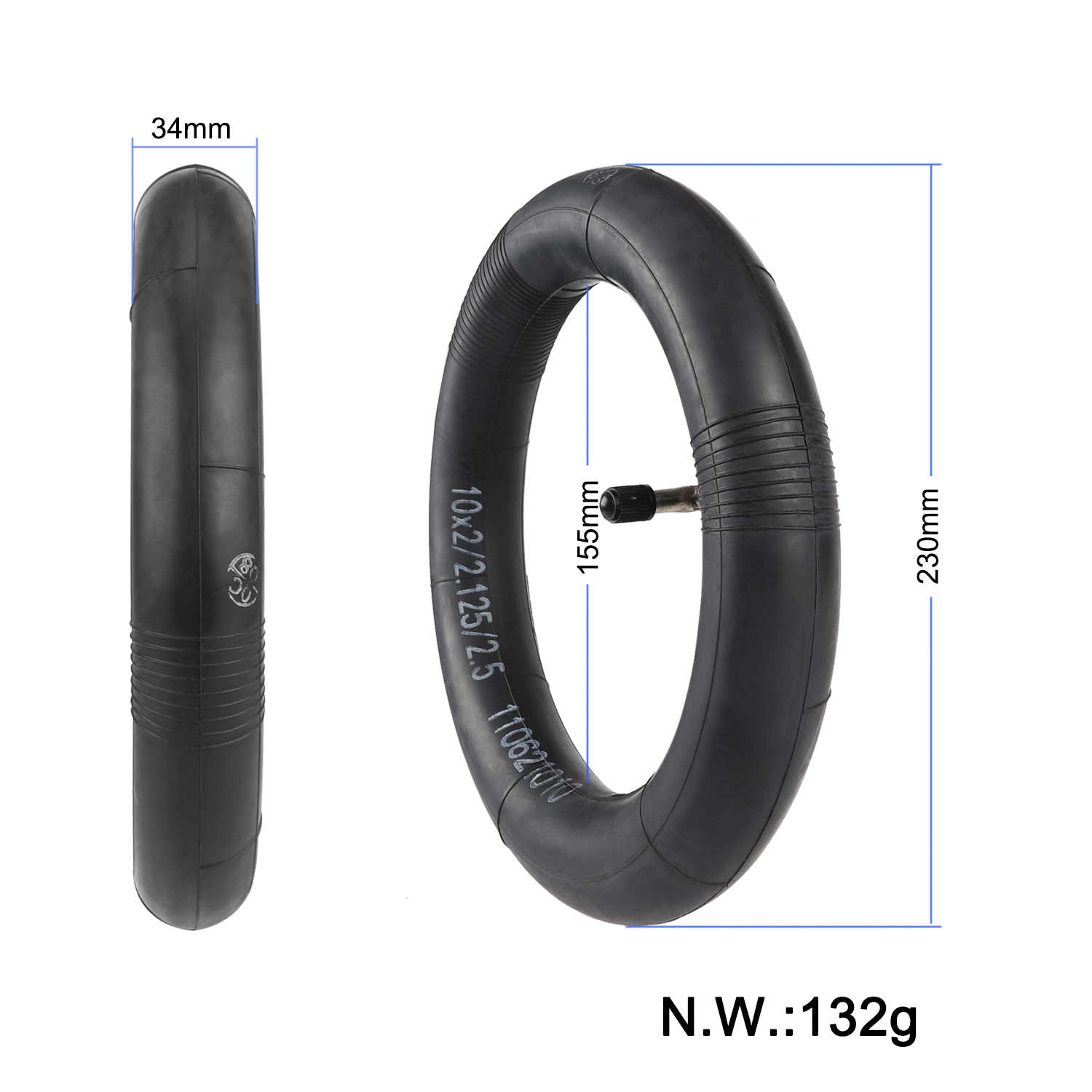 Tube - ULIP 10x2/2.125/2.5 90° Out [109}