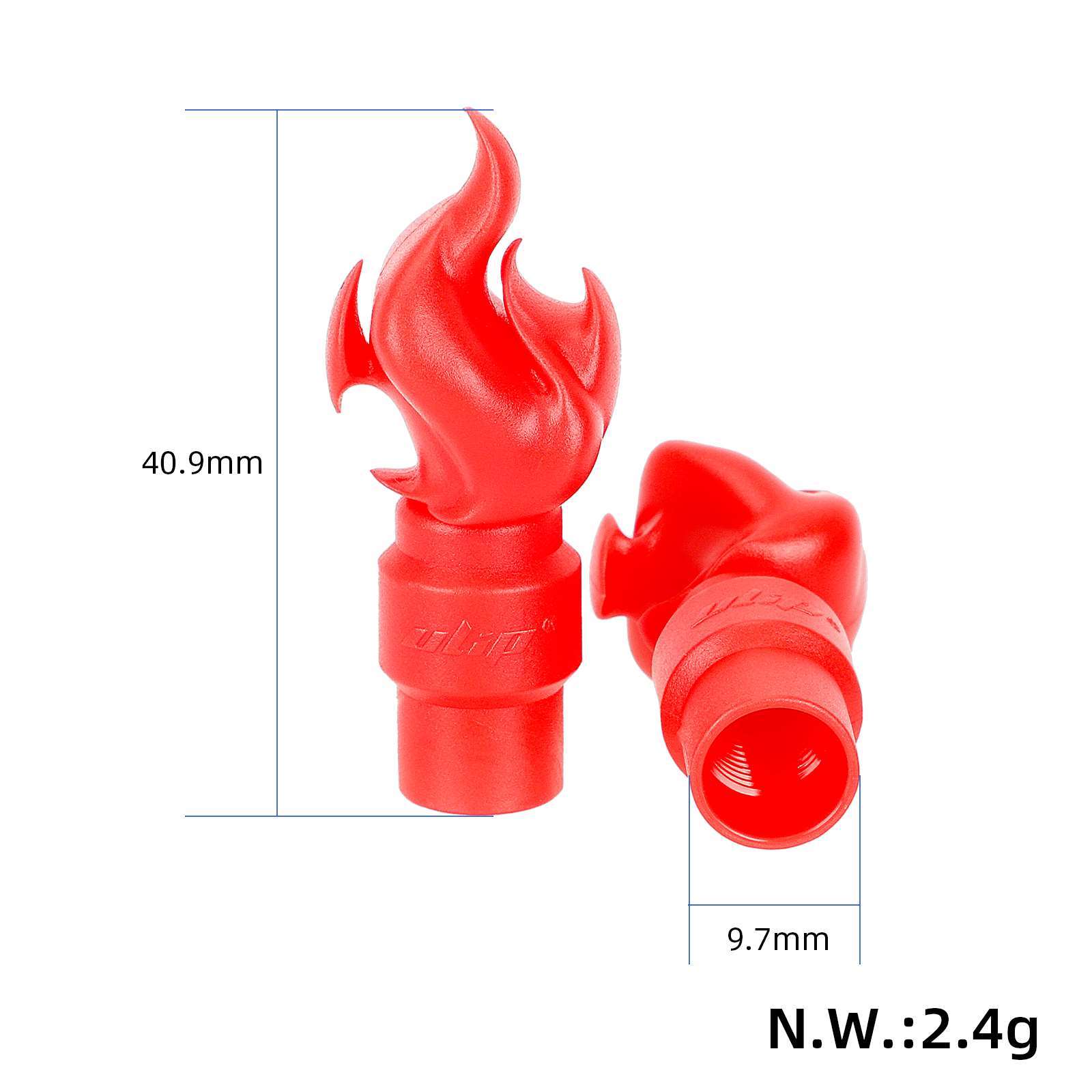 Red 2 pcs torch head valve dust cover [419]