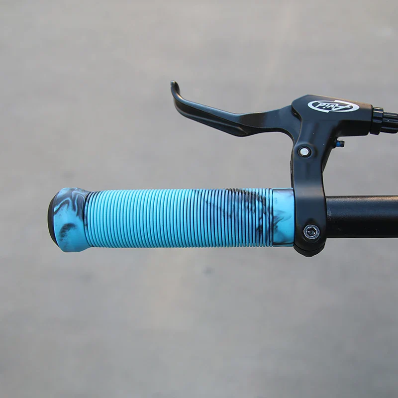 Blue camouflage soft rubber grips [429]